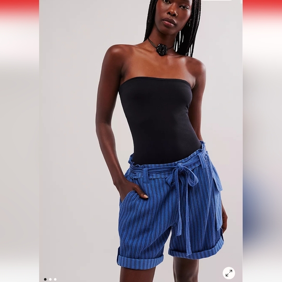 NWT FREE PEOPLE One Harrison Striped Shorts